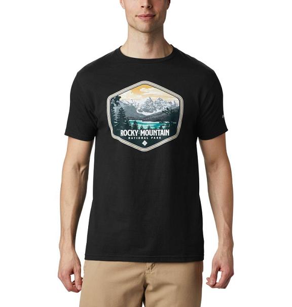 Columbia Pegasus T-Shirt Black For Men's NZ86091 New Zealand